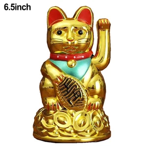 Lucky Wiving Cat winkt Maneki Neko, Gold Fortune, Feng Shui, 6,5 12 Hauptverkaufsmünzen Naruto - №8