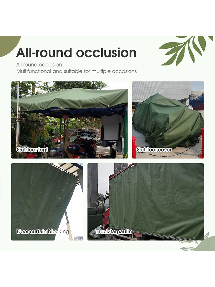 650 g/m2 ultradeste, wasserdichte Plane, UV-beständig, reißfest, Leinwand-Plane, Abdeckung für Überdachung, Zelt, Dach, Camping, Holzpile