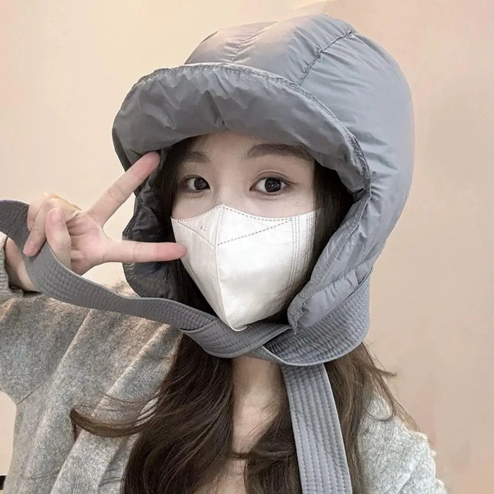 Chapeaux de bombardier épais et chauds pour femmes, casquettes russes, mode coréenne, chapeau à oreillettes, Sport de plein air, Ski, Protection des oreilles, pull, hiver