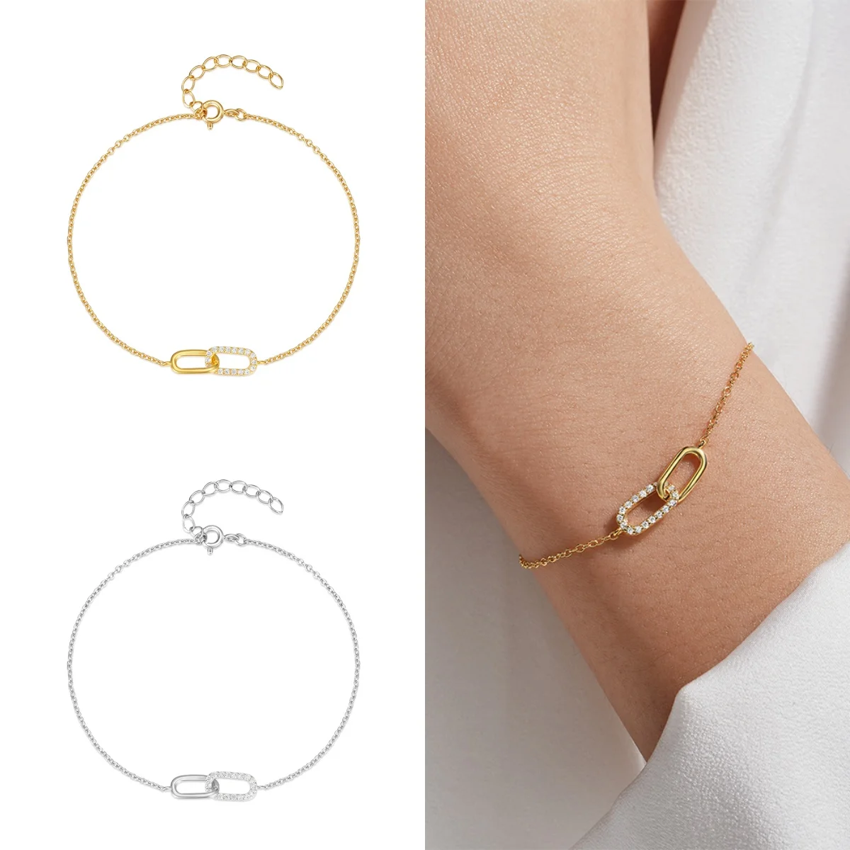 

BOAKO 925 sterling silver Star/Devil's Eye/Pearl Pendant Bracelet For Woman Fashion Charm Party Daily Jewelry Luxury Gift charms