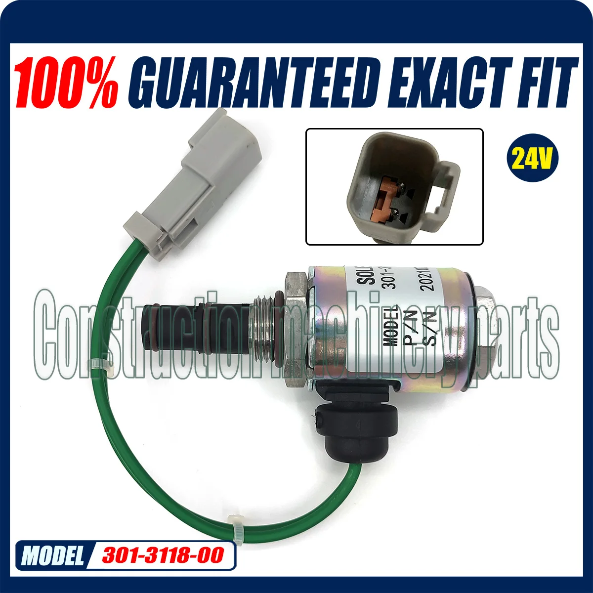 

301-3118-00 24V 198-4607 Solenoid Valve For Caterpillar Engine Parts 301311800