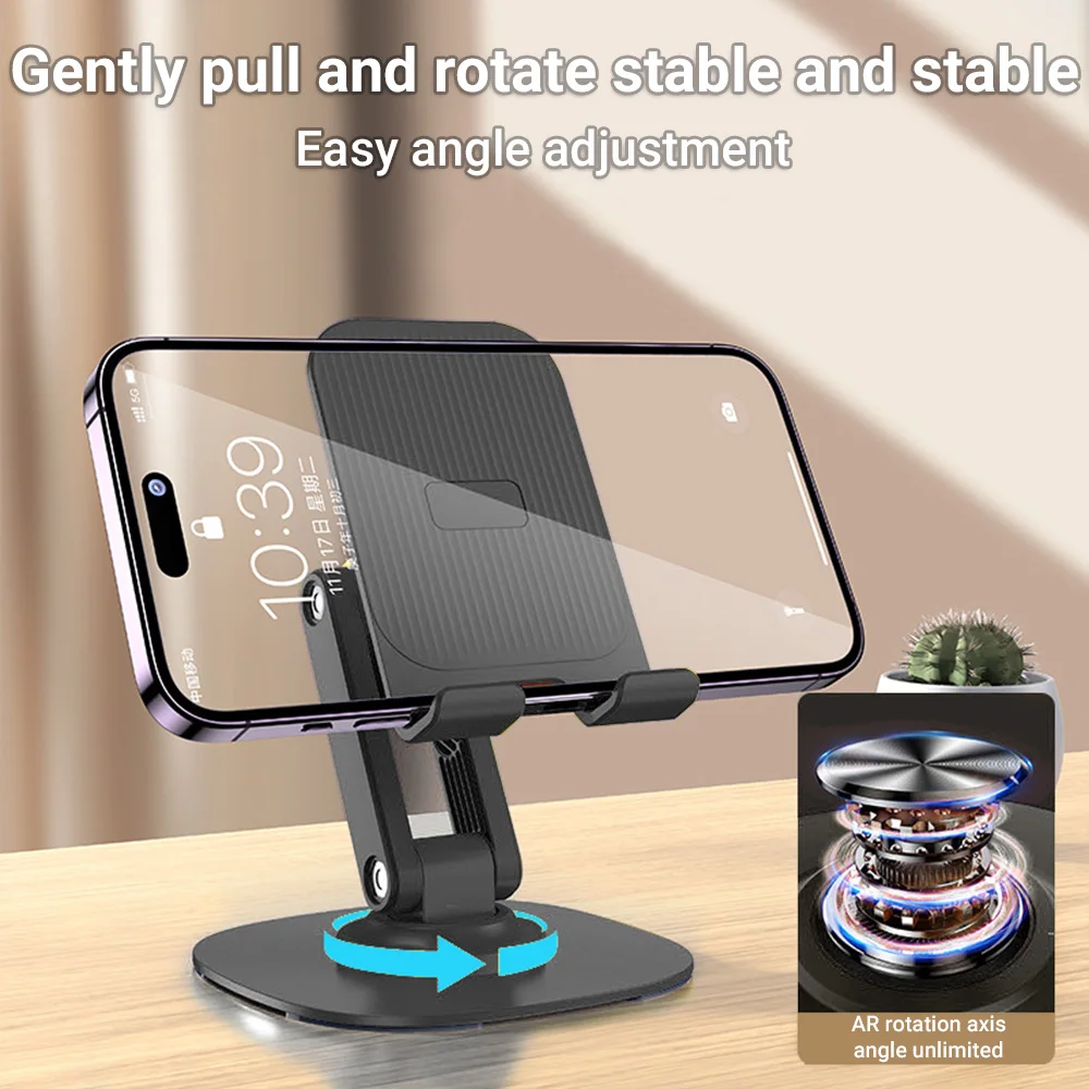 

360° Rotating Foldable Desktop Mobile Phone Holder Lazy Universal Tablet Portable Support Stand
