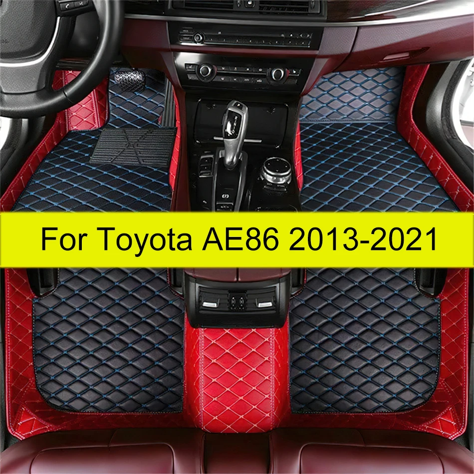 Car Floor Mats For Toyota AE86 2021 2020 2019 2018 2017 2016 2015 2014 2013 Car Interior Custom Carpets Auto Leather Foot Pads