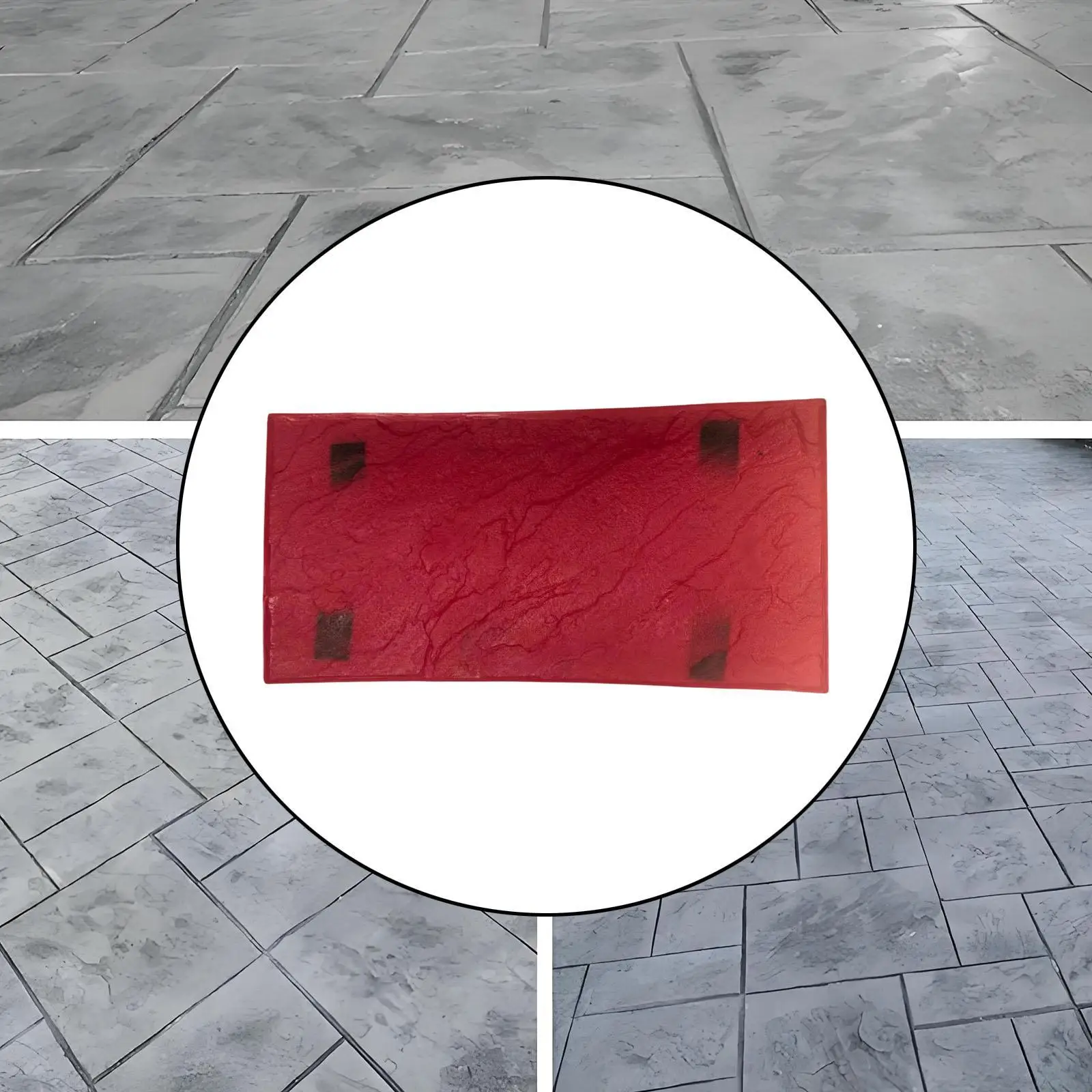 

Decorative Cement Texture Printing Stamp Polyurethane Mold for Concrete Pavement Tile Designs