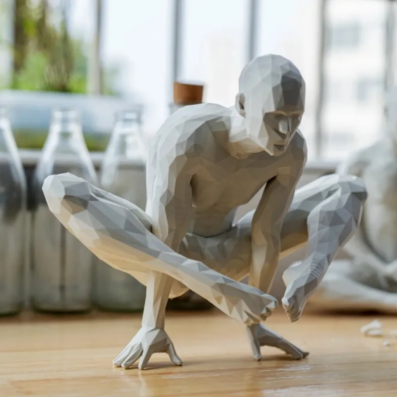 

Meditation Statue Abstract Indoor Zen Meditation Sculpture Mindfulness Display Ornament For Studio Serenity Balcony Sanctuary