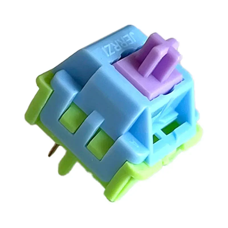 

KZZI Rainbow Switch HIFI Linear 42g 5pin Hot Swap Fast Silver Gamer Mechanical Keyboard Switch Material for Ajazz Ak820 Aula F7
