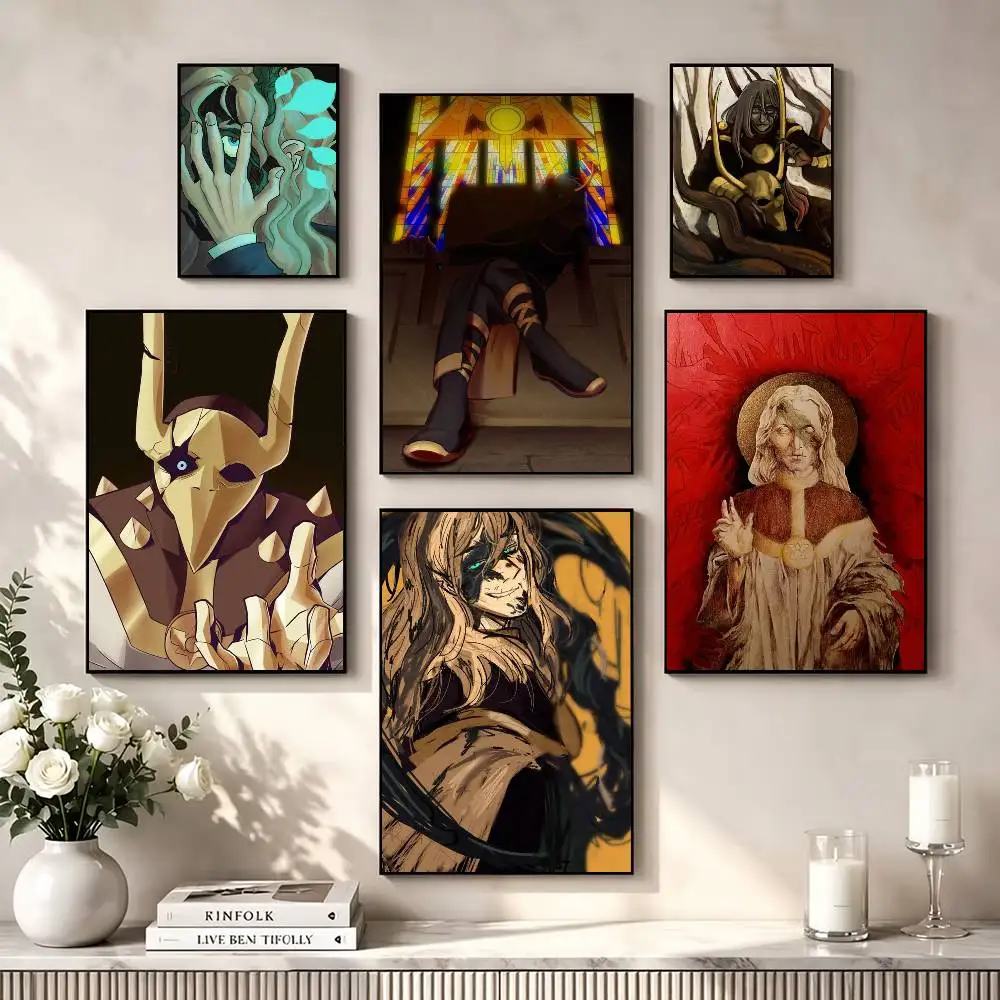 E-Emperor B-Belos H-Hunter The Owl House Poster Waterproof Wall Art Sticker For Bar Living Room Vintage Decor High Quality Print