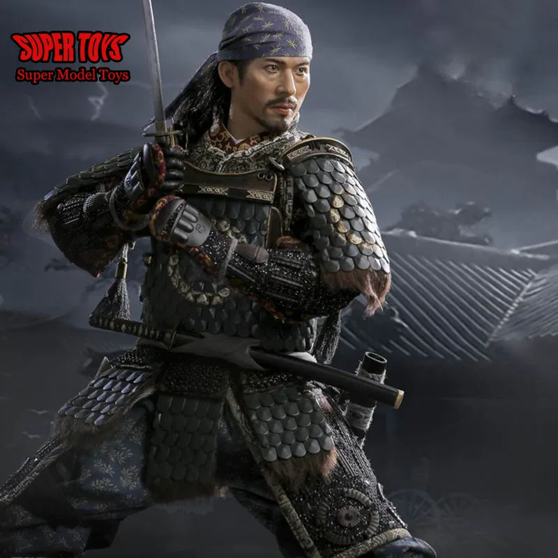 POPTOYS EX031A 1/6 Full Set Male Soldier Brave Samurai Sanada Hiroyuki Figure Model 12'' Collectible Action Figure Body Dolls