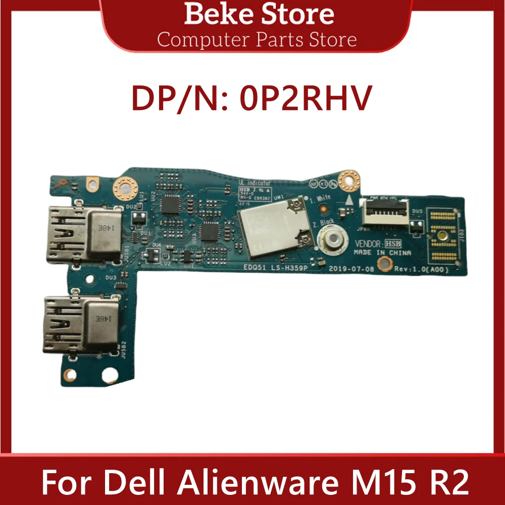 

Beke New Original For Dell Alienware M15 R2 USB USB3 Network WIFI Board EDQ51 LS-H359P P2RHV 0P2RHV Fast Ship