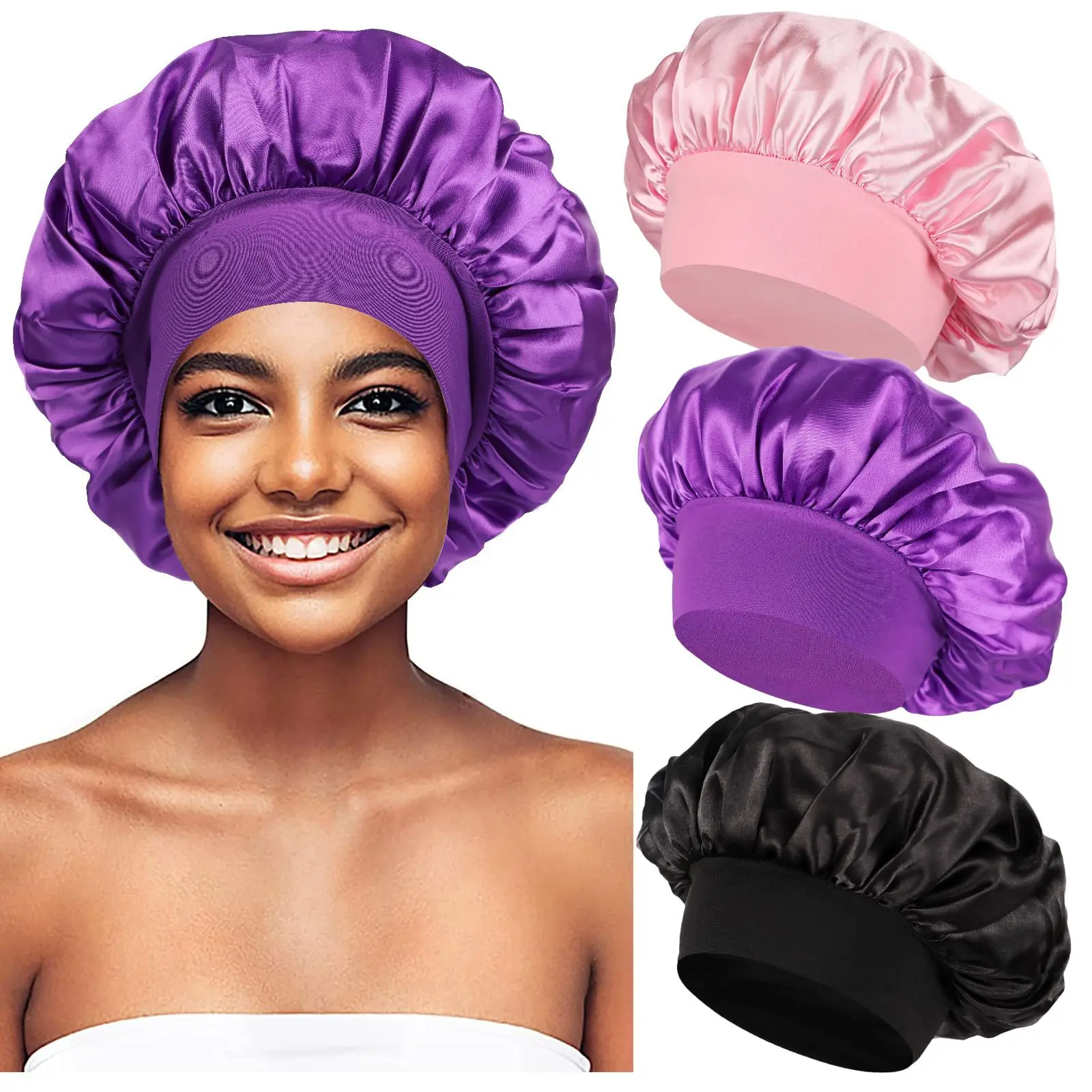 Hot Selling Wide Brimmed High Elasticity Headband For Women Chemotherapy Hat Beauty And Hair Care Hat Color Ding Night Cap
