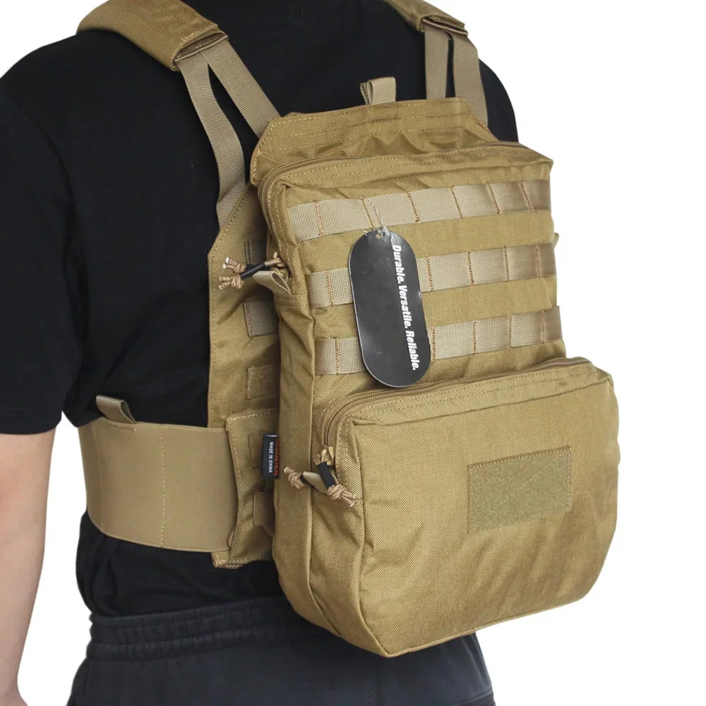 VULPO Tactical Vest Accessory Molle Water Bag Assault Combat Backpack EDC Airsoft Hunting Bag Vest Equipment