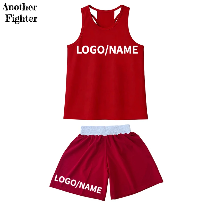 

Muay Thai Shorts T Shirt Custom Logo Boxing Shorts Men Women Kids Boy Girl Kickboxing Sanda Wushu Wrestling Martial Arts Uniform