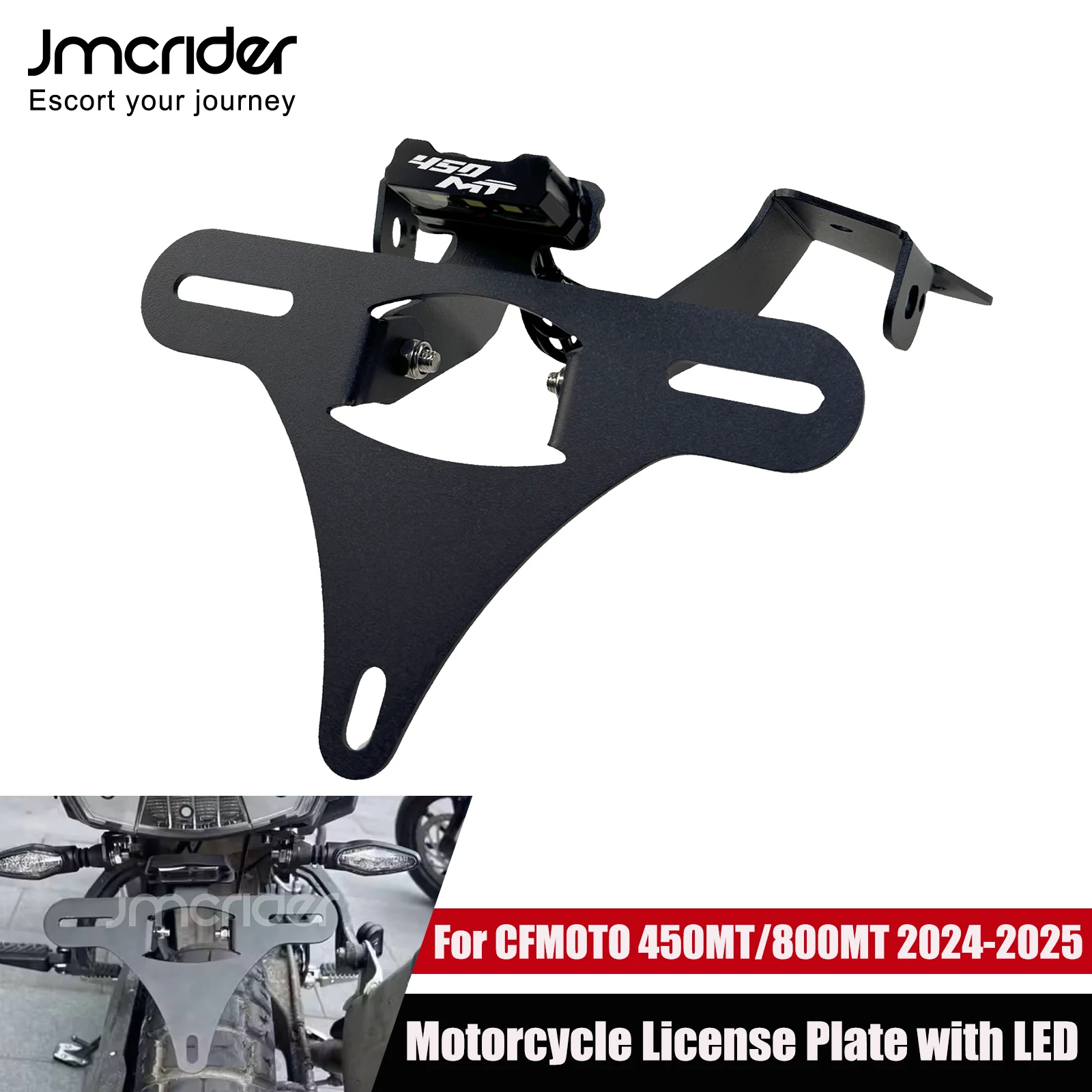 Motorrad-Kennzeichenhalterung 450MT Heckabdeckung Kotflügel-Eliminator-Kit für CFMOTO 450MT 450 MT 2024 2025