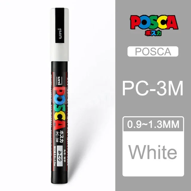 UNI POSCA Acrylic Paint Marker Set PC-1M/3M/5M image