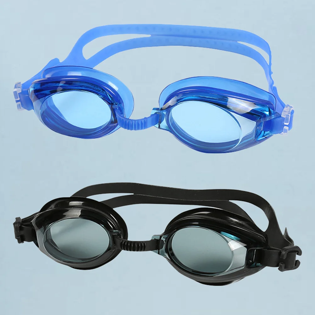 2 Pairs Swimming Goggles Silicone Glasses for Man Anti-fog Adult Swimwear Child Men and Women