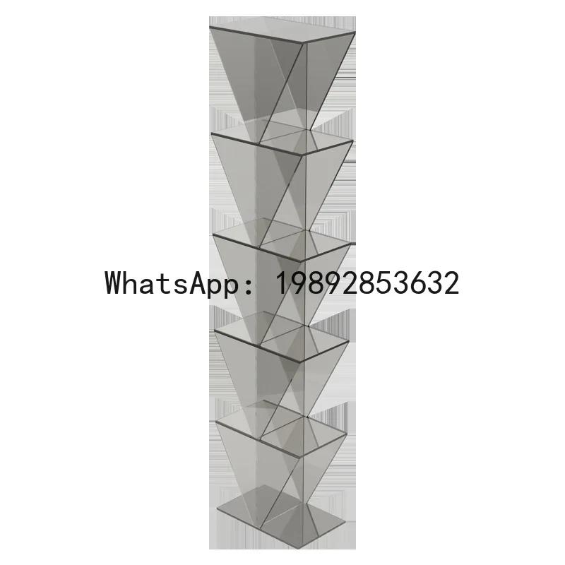 

Элегантный книжный шкаф-витрина PYJ для гостиной, акриловый шкаф для хранения, полка для спальни, прочный книжный стеллаж