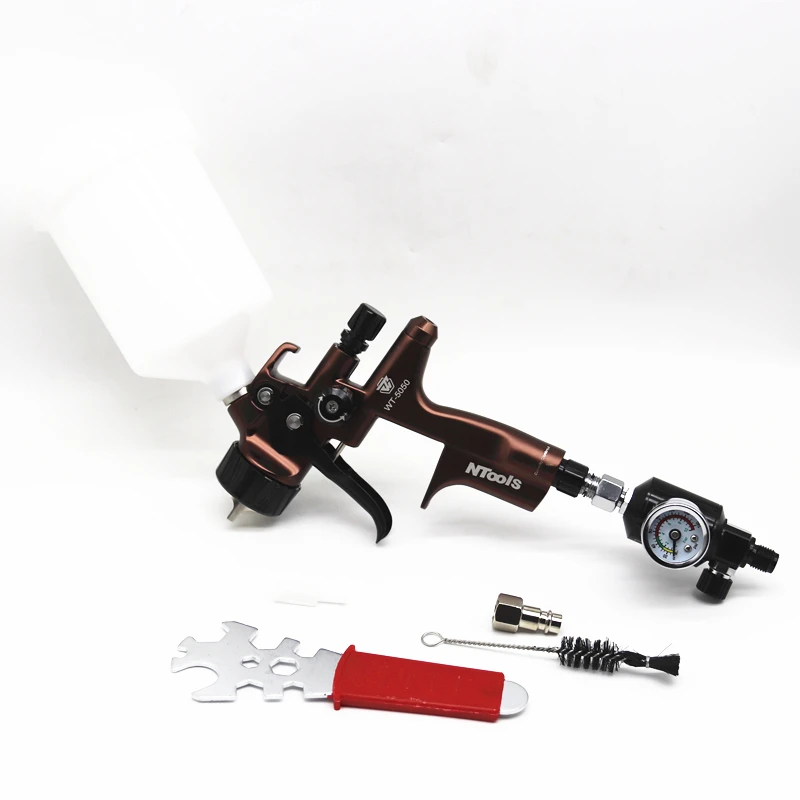 New5000B LVLP WT5050 Spray Gun 1.3mm High Quality  Stainless Steel Nozzle  Professional Sprayer Paint Airbrush For Car Painting