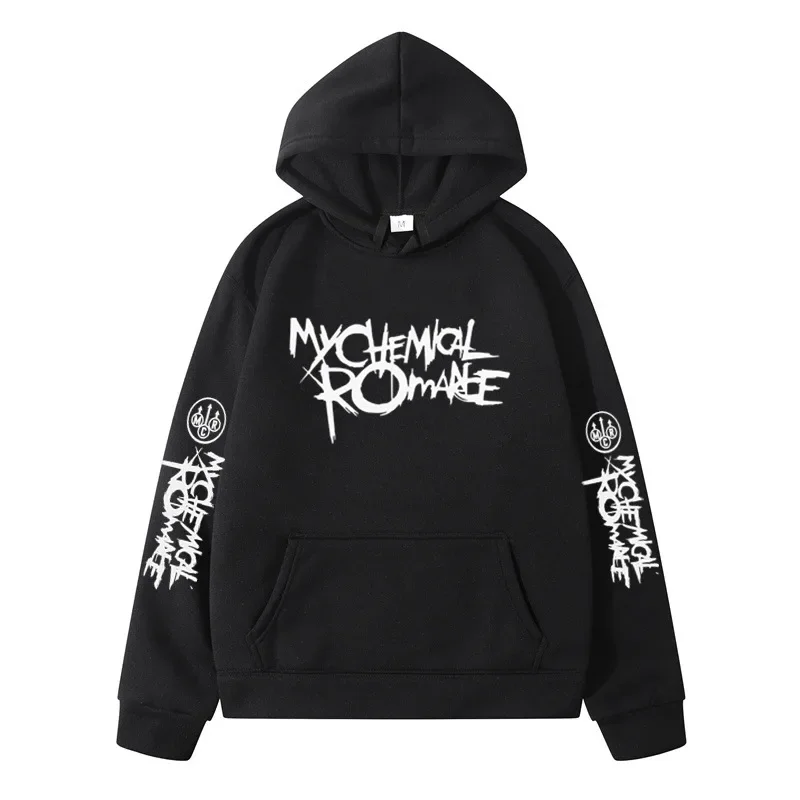 Adult Men's Casual Sweatshirt, My Chemical Romance Band (MCR) Print, Autumn/Winter Street Style Loose Pullover Sweatshirt