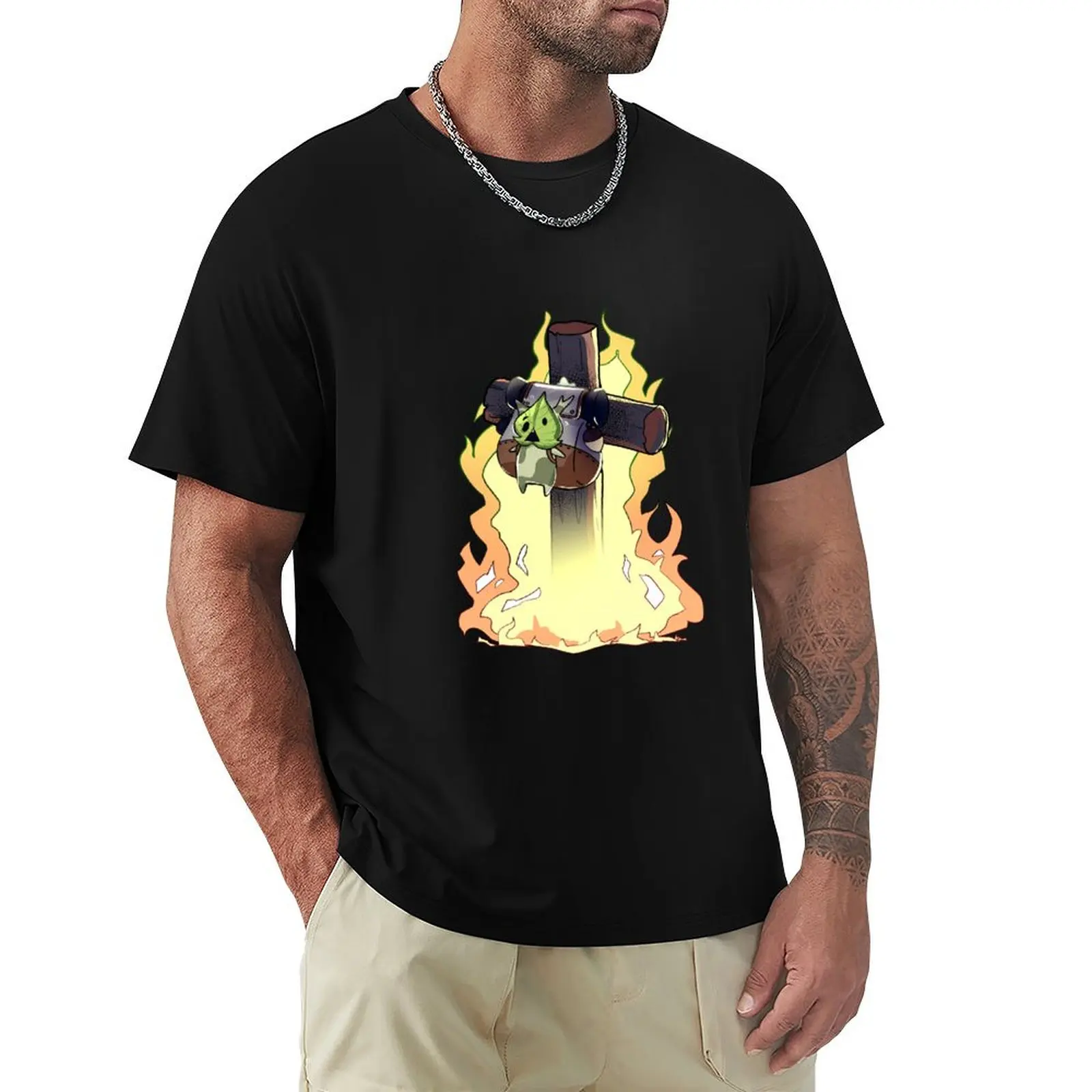 korok crucified meme T-Shirt man graphic t shirt T-Shirt