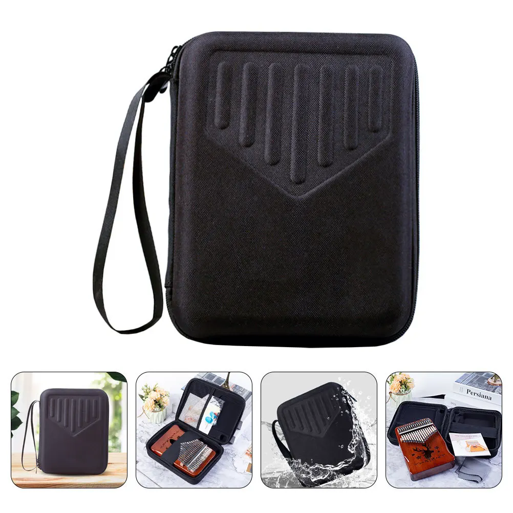 1Pcs Waterproof Kalimba Case Shockproof Eva Thumb Piano Storage Bag Durable Portable Zipper Music Instrument Pouch - Image 3