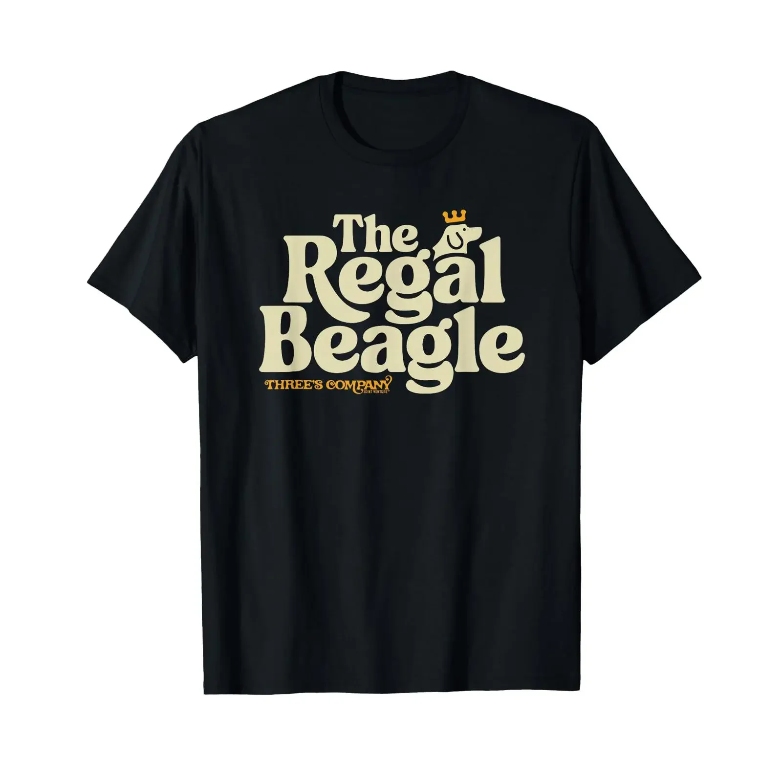 The Regal Beagle Vintage Three's Company 1980's Logo T Shirt for Men and Women vintage Washed Soft graphic Slightly Casual