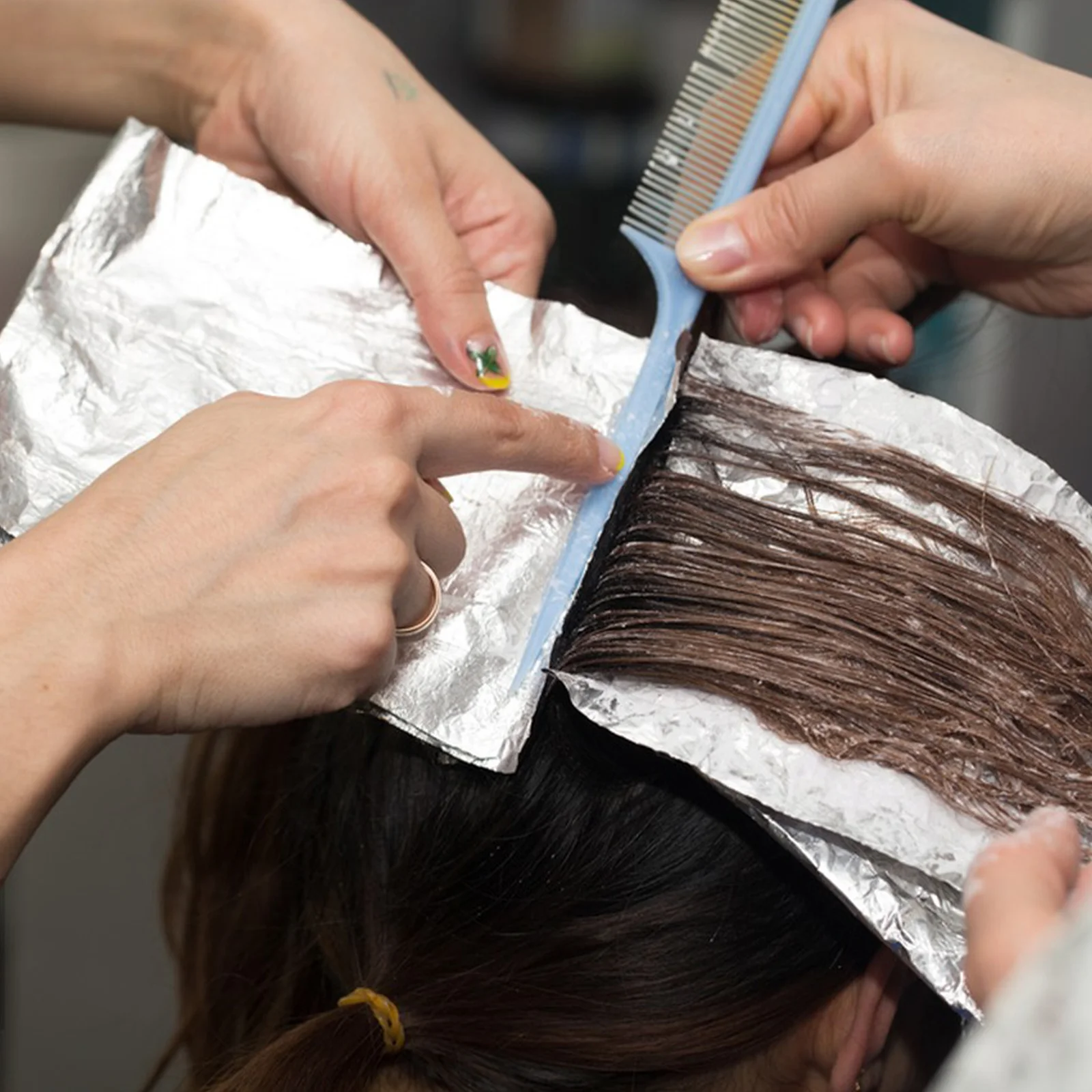 1 Rolle Haarfärbung, Zinnfolie, Friseur-Dauerwelle, Modellierungswerkzeug, Aluminiumfolienblätter, Dauerwelle, Zinnfolie, Salon-Zinnfolie