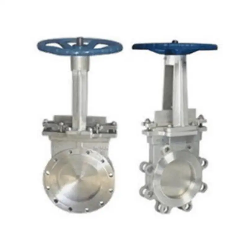 PZ73H/W-10P/16P 304 Stainless Steel Manual Knife Gate Valve Knife Gate Valve DN50 100 150 200