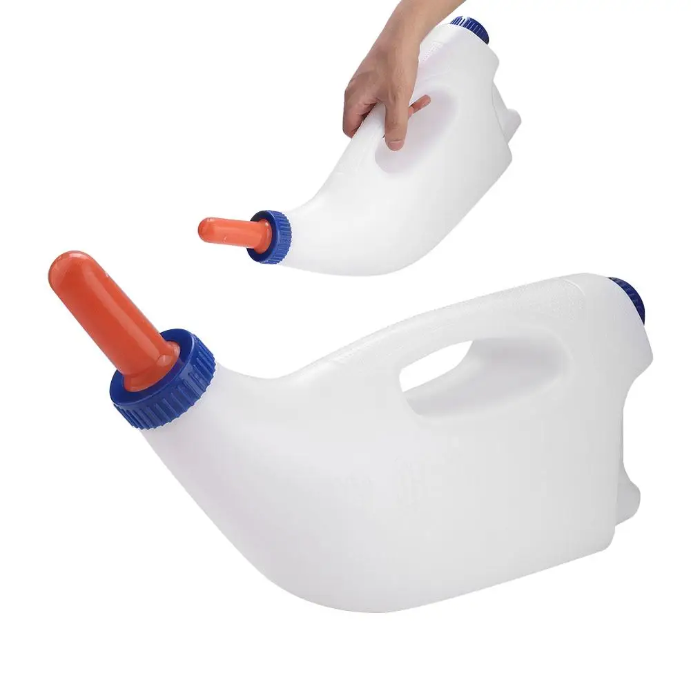 4L Calf & Cow Milk Feeding Bottle with Handle - Durable Nursing Feeder Cups