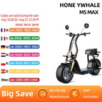 HONEYWHALE M5 max Electric Scooter 14 inch Pneumatic Tire 500W Motor EScooter 54.6V 13Ah Battery 40~45km Range 40 km/h Max Speed