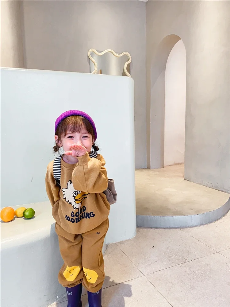 الأطفال ربيع الخريف هوديي الكرتون طباعة للجنسين البلوز النمط الأوروبي أعلى للبنين والبنات #3