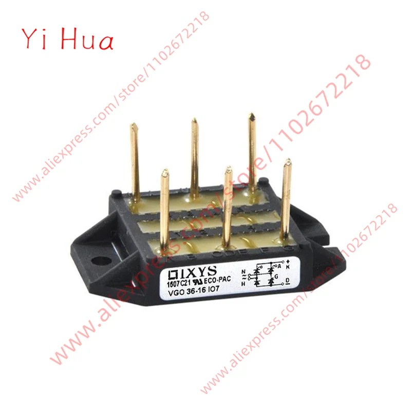 

1PCS New Original MODULE VGO36-16IO7 Thyristor Rectifier Bridge Diode Power