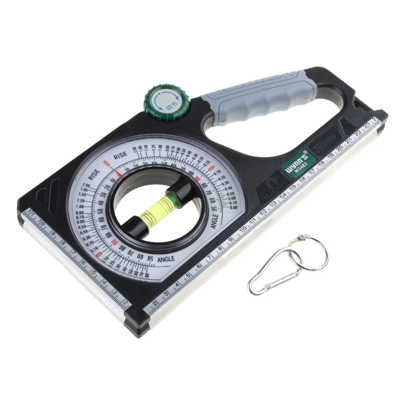 

Level and Protractor Multifunction Bubble Inclinometer, Angles Finder Gauges Measuring Ruler for Woodworking Dropship