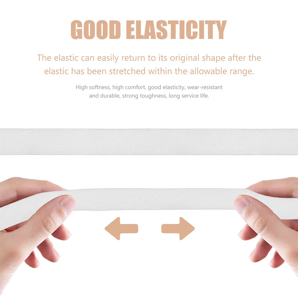 Flat Polyester Sewing Strap Rolls Wide Elastic Belt Tool Accessories For Pants Skirts T Shirts Waist Band Shorts