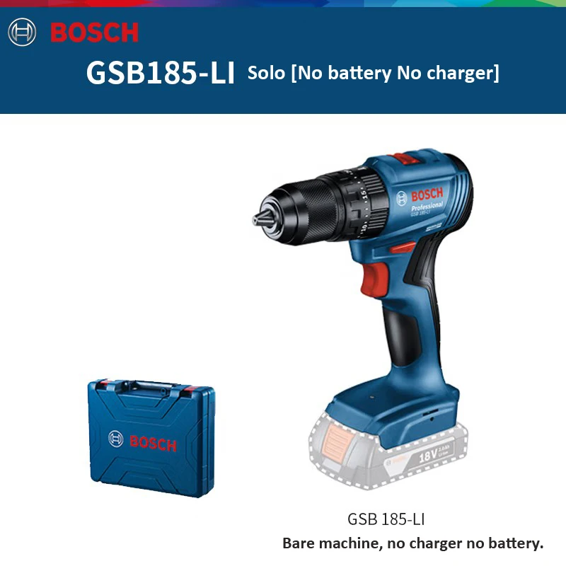 Bosch GSB 185 LI Brushless Cordless Impact Drill Rechargeable Electric Screwdriver Power Tool GSB185 Hand Electric Impact Drill