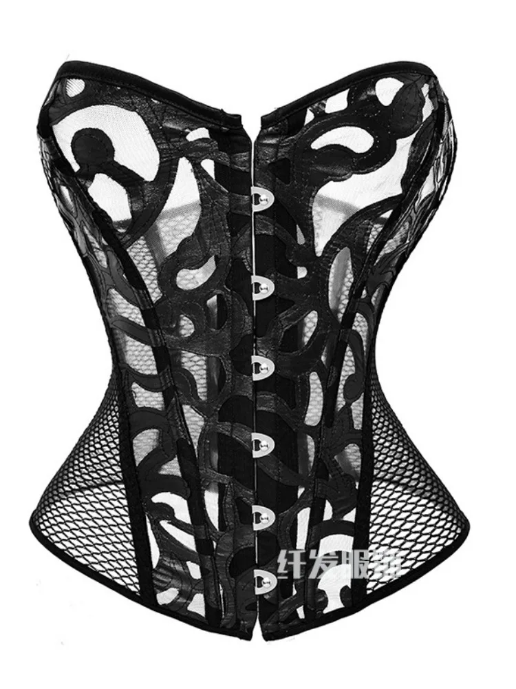 2025 مشد الخصر للتخسيس للنساء، شبكة مطبوعة سوداء مثيرة للتحكم في البطن #5