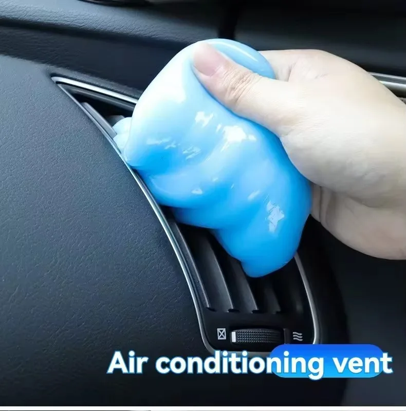 1pcs Car Wash Interior Car Cleaning Gel Slime Machine Auto Vent Magic Dust Remover Glue Computer Keyboard Dirt Cleaner Supplies
