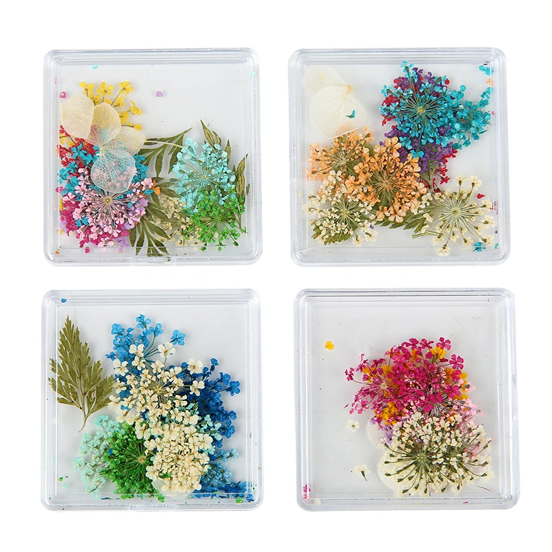 

1box Random Natural Real Dried Flower Resin Supplies Fillings Leaf for Nail Scrapbooking Decoration Findings Diy Jewelry Making