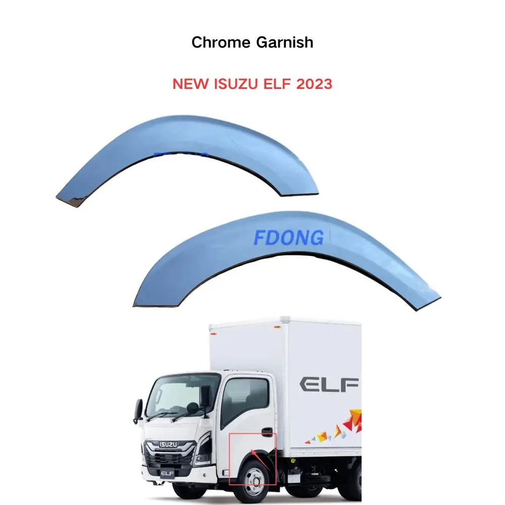 FDONG 1 Set 2 Pcs Chrome garnish for NEW ISUZU ELF 2023