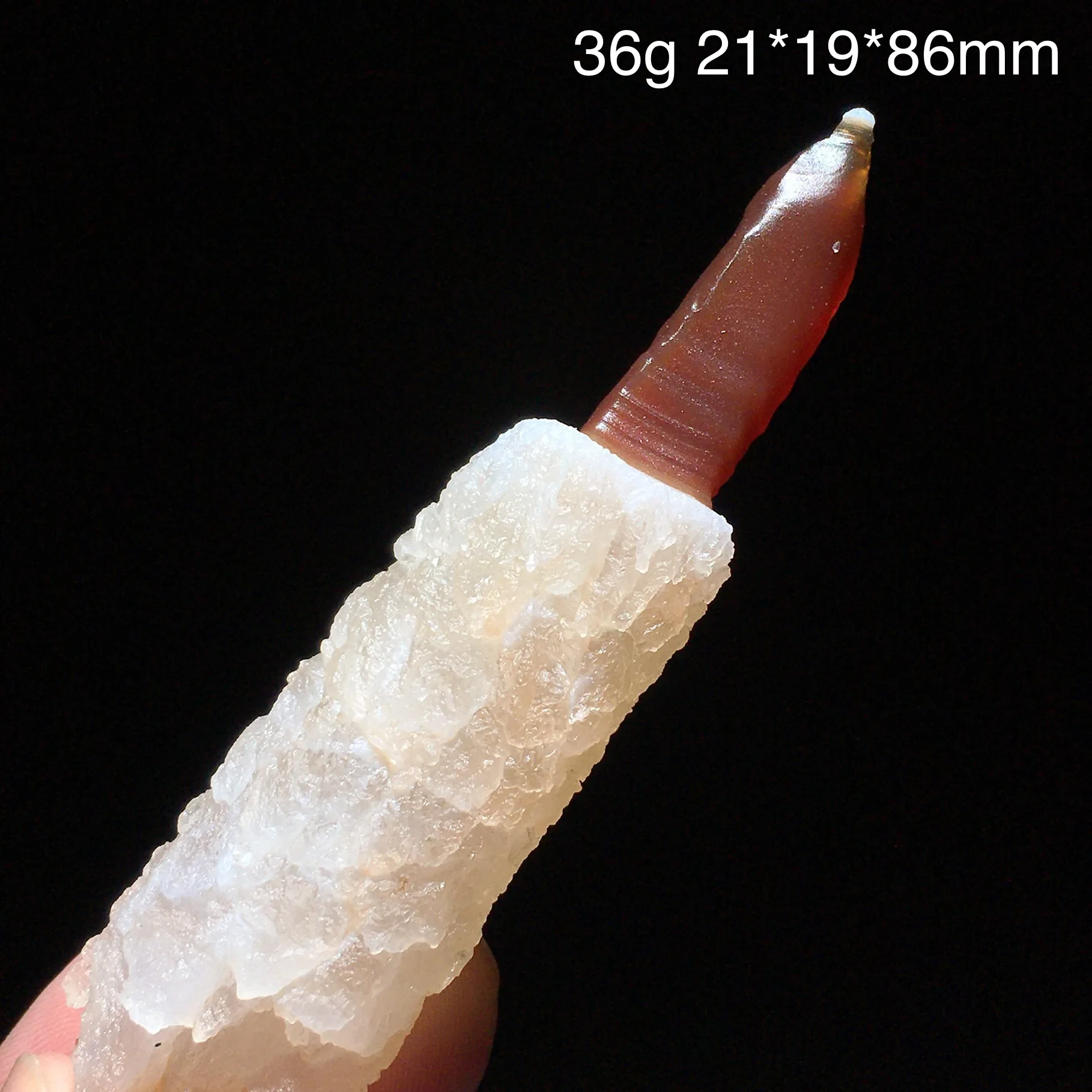 Natural Alxa Gobi Energy Agate Wand Magic Crystal Point Healing Gemstone Reiki Gift