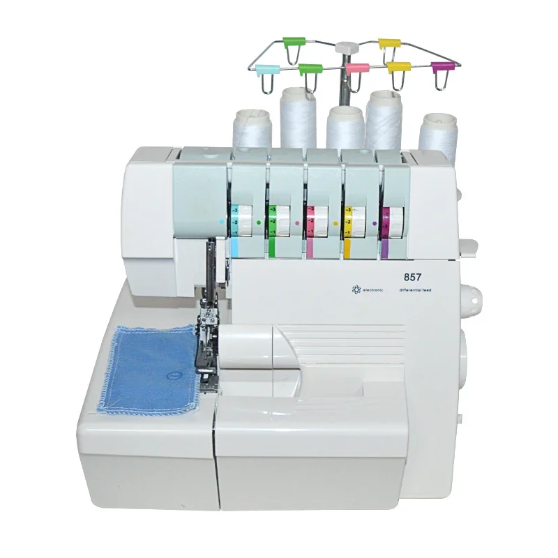 

1PC Sewing Machine Line Hemming Zigzag Stretch Sewing Machine 857 Overlock Machine With English Manual for 220V