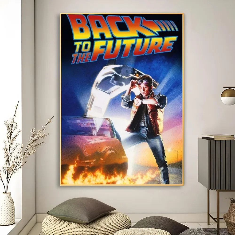 العودة إلى ملصق المستقبل ، الطباعة الفنية ، غرفة المعيشة في البار ، ديكور الأثاث ، 1 * #5