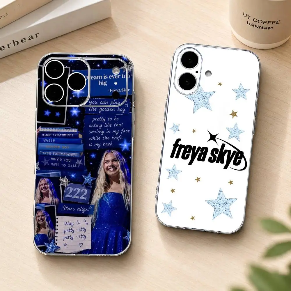 Popular singer Freya Skye  gift Phone Case Transparent Silicone Soft For iPhone 17 16 15 14 13 12 11 Mini Pro Max Plus