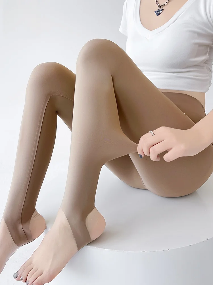  Color Ice Silk Yoga Pants High Waist Thin ark Skin Fitn Trousers Women's Summer New Sle Breathable Stretch Pants