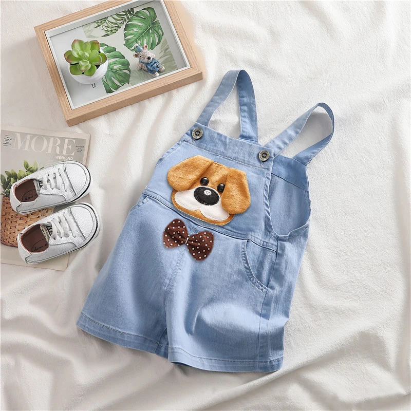 

IENENS Kids Baby Jumper Boys Girls Dungarees Clothes Pants Denim Shorts Jeans Overalls Toddler Infant Jumpsuits Trousers