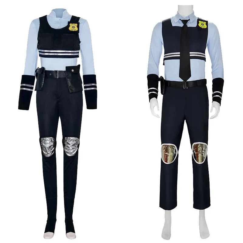 Halloween Judy Hopps Cosplay Costume Anime Officer Rabbit Uniform Sets Men And Women's Role-playing Carnival Rabbit Costumes