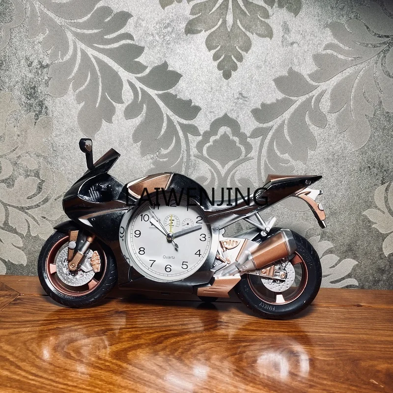 

SGF motorcycle model clock plane creative locomotive alarm clock gift ornament