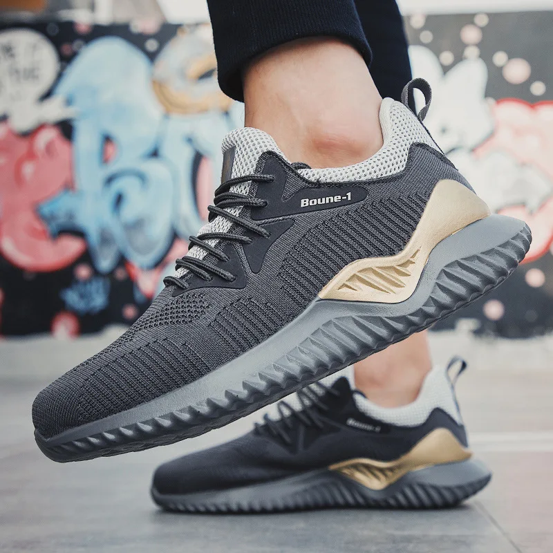 

ex Дышащие легкие повседневные спортивные кроссовки Running oes с гайкой из волокна Fly Knit, большие размеры, удобные, всесезонные