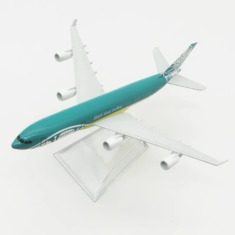 1:400 Scale Caribbean A-340 A340 16CM Alloy Diecast Aircraft Model Toys Aircraft Model Product Display Gift