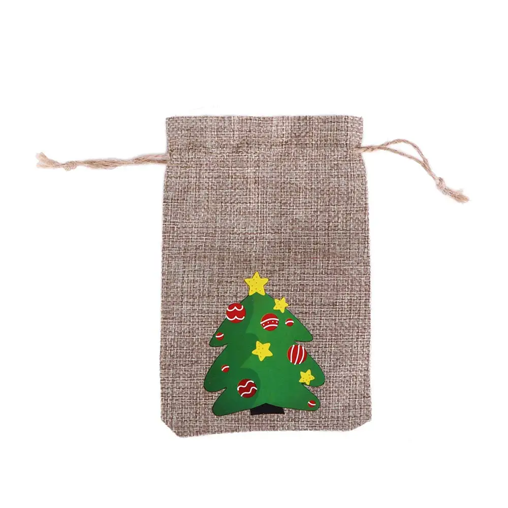 

Linen Snowman Ornament Party Wedding Gift Bags Packaging Bags Candy Bags Christmas Ornament Christmas Decorations Storage Bags