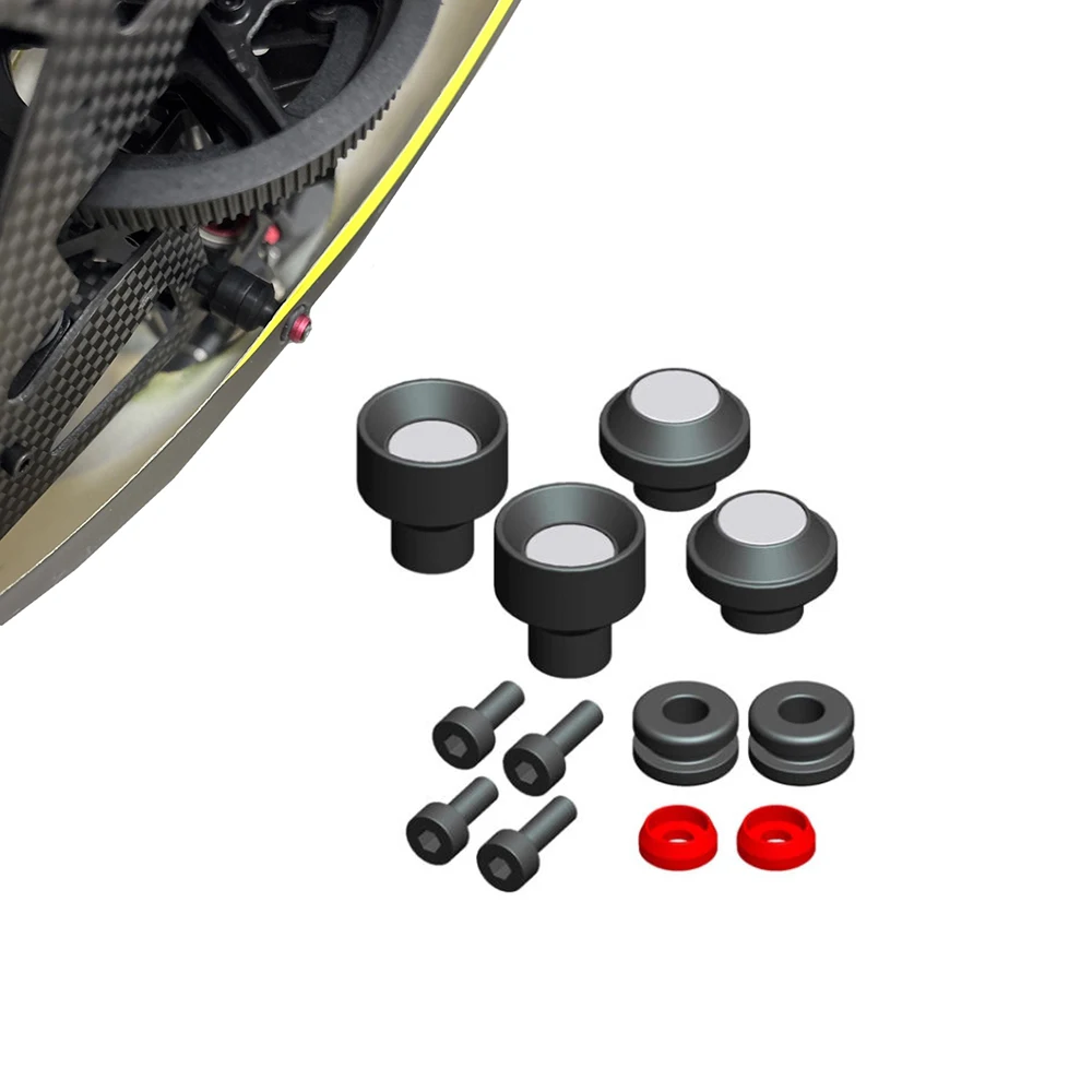حلقات تثبيت المظلة ذات الجذب المغناطيسي سريعة الإصدار لطائرة هليكوبتر Trex 450 ALZRC X360 X3 Devil X380 SAB 380 420 RC